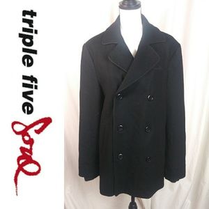 Triple Soul Five Medium, Wool Black Coat